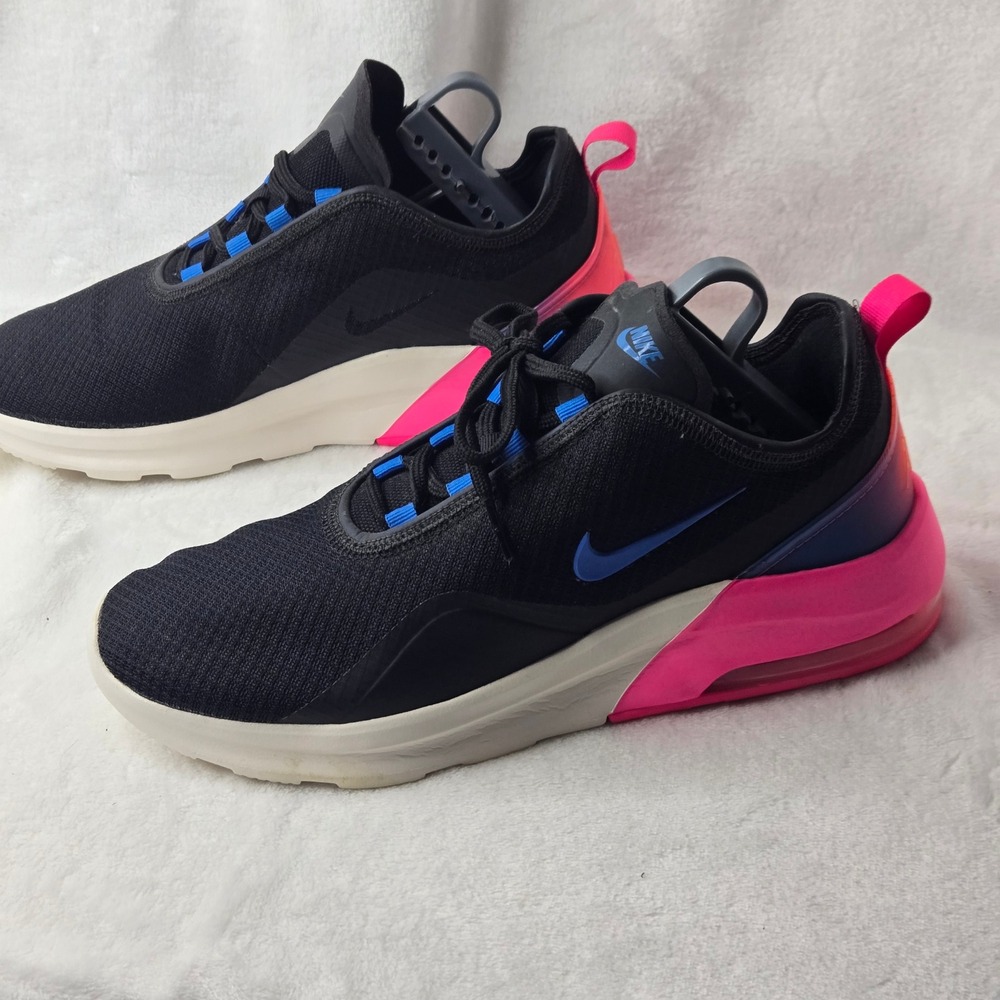 Nike Air Max Motion 2 Black Hyper Pink Blue Nebula CN2166-001 Womens 10